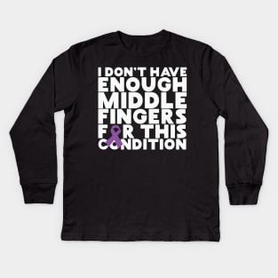 I Don't Have Enough Middle Fingers For This Condition Kids Long Sleeve T-Shirt